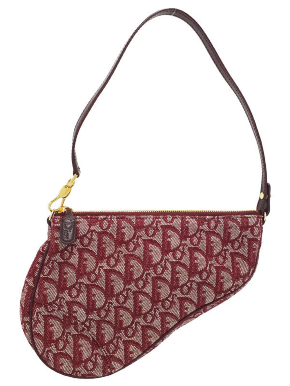Christian Dior Trotter Saddle Pouch Clutch Hobo Bag